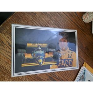 RARE Vintage Michael Andretti Kraco Racing Laminated Placemat IndyCar CART